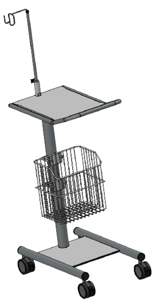 Carro para Electrocardiógrafo